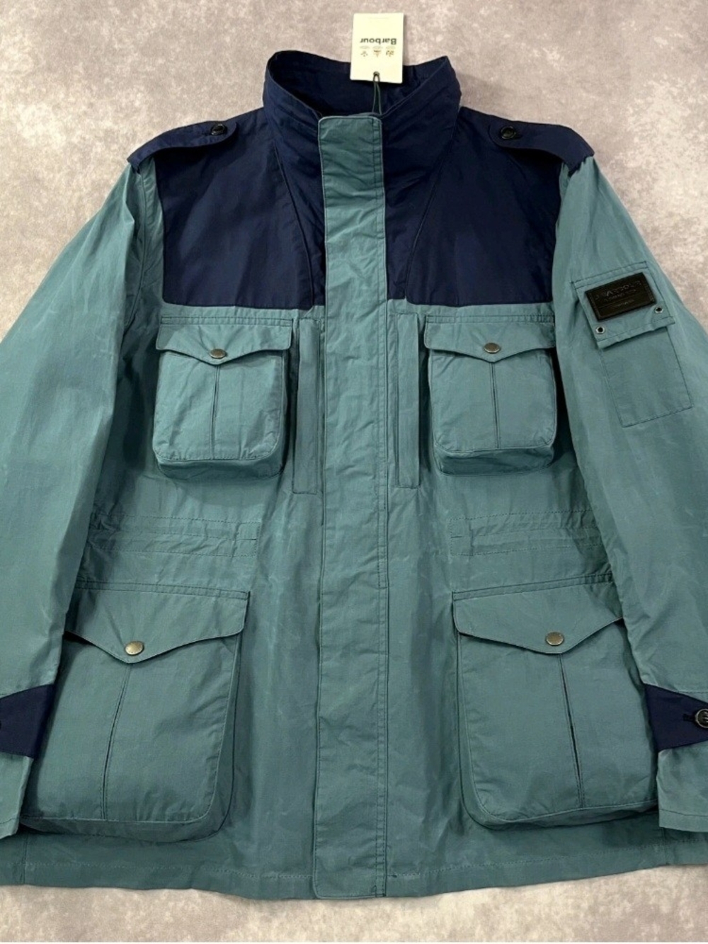 Barbour Gold Standard Crantok Casual Jacket in Teal - Large